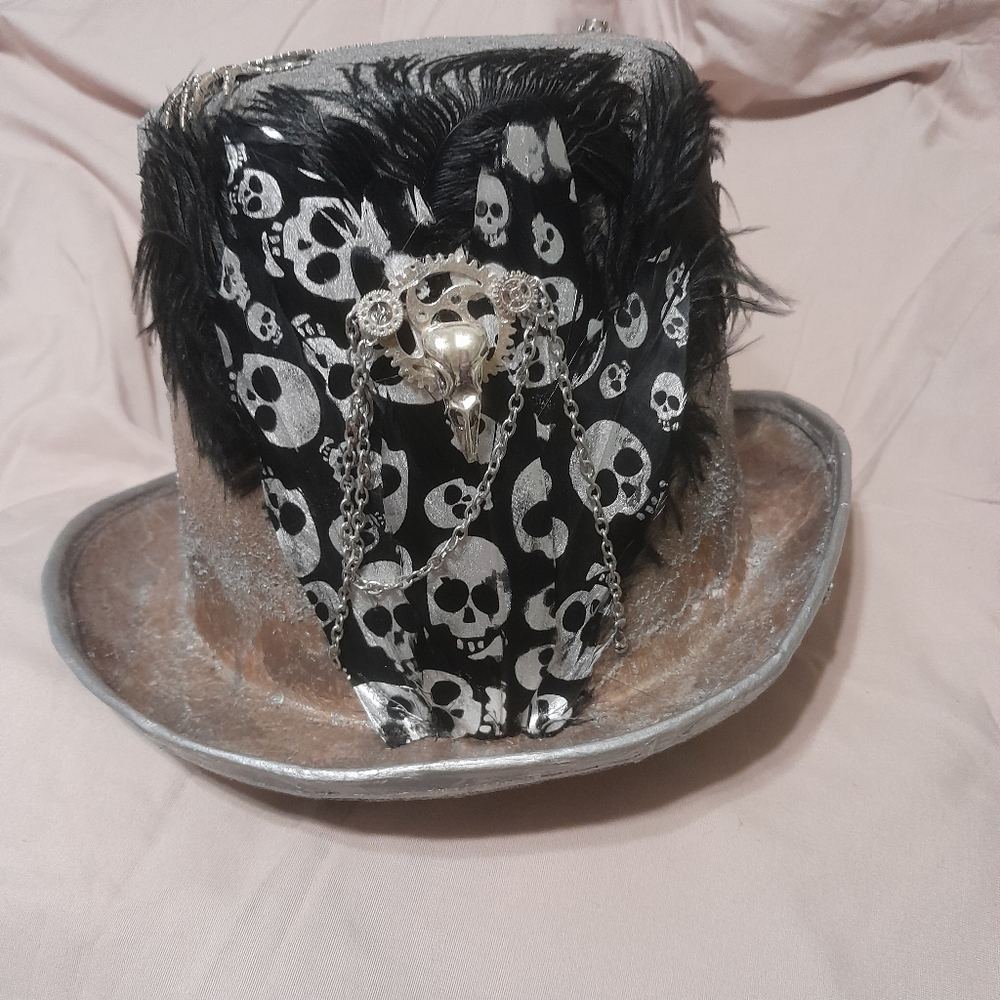🌴Steampunk Hat Silver/Black